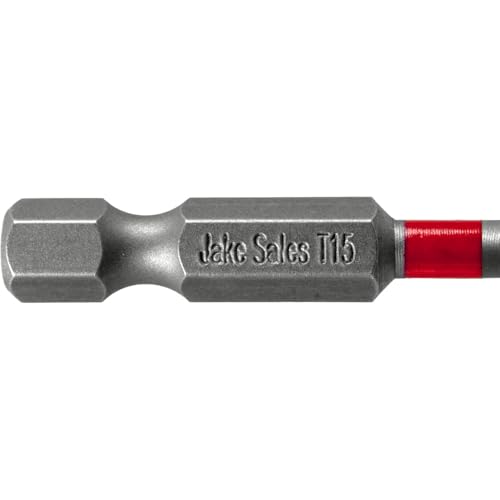 Jake Sales T15 x 6 TorxStar Drive Quick Change Shank Bit for Screws and Fasteners Requiring T15 T15 Size Long Bits 5 Pack - Image 3