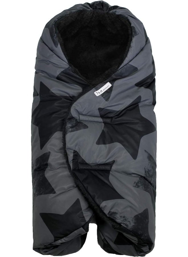 7 A.M. 7AM Enfant Baby Car Seat - Nido Quilted Baby Carrier Cover, Hooded Soft Plush Lining, Stroller - Image 1