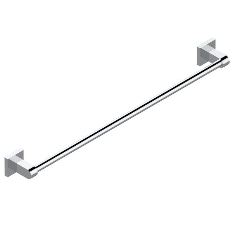 Set of Towel Holders Assorted Shapes - Towel Bar (Single-Silver) - Image 1