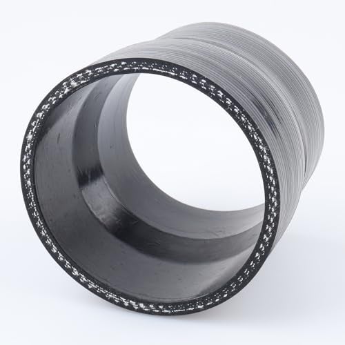 AC PERFORMANCE ID 3" to 2.75" (76mm to 70mm) Straight Reducer, Length 3" (76mm), 3-Ply Reinforced, Universal Automotive Pure Silicone Hose, Black - Image 3