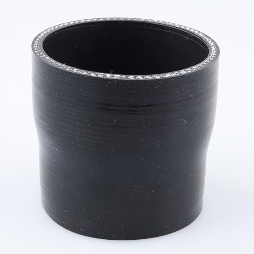 AC PERFORMANCE ID 3" to 2.75" (76mm to 70mm) Straight Reducer, Length 3" (76mm), 3-Ply Reinforced, Universal Automotive Pure Silicone Hose, Black - Image 4