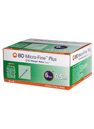 BD Micro-Fine Plus Insulin Syringe 6mm 0.5ml 100's - pzsku/ZD52AB6325D1F16F3ED0EZ/45/_/1694765375/3c36c944-f892-47cc-aaf6-260ae9bbf9fb