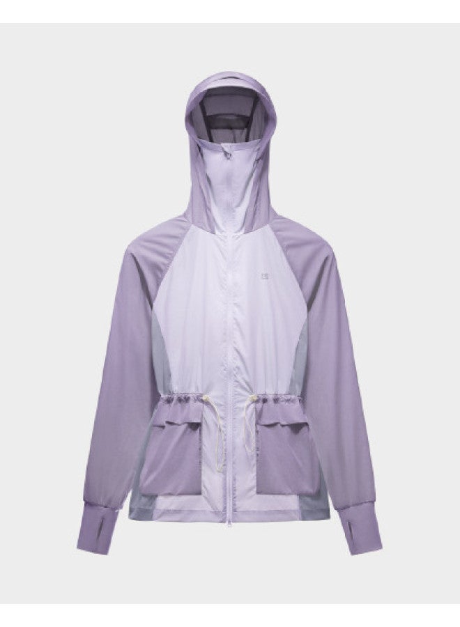 Bananain 【workwear Style】 جاكت روز بنفس الطراز 503uvp من الحرير الجليدي الواقي من الشمس للنساء - خفيف الوزن، قابل للتنفس، مشدود عند الخصر ومزيل للدهون - Image 1