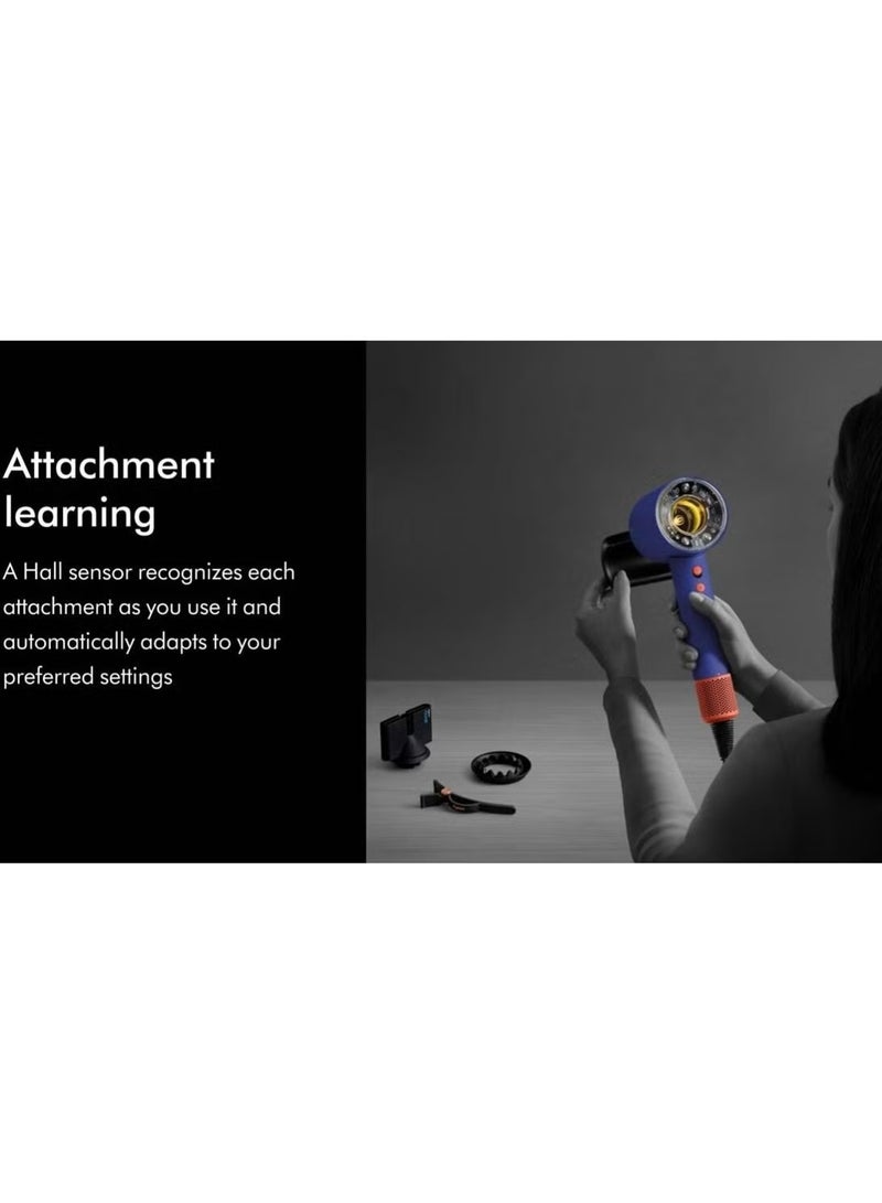 DS Dysaim Supersonic Nural Hair Dryer, Scalp Protect Button, Instant Control, 3 Precise Airflow Settings, 4 Precise Heat Settings, Pause Detect Technology, Vinca Blue / Topaz | HD16 - Image 3