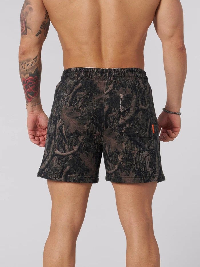 Youngla American Style Dead Leaf Style Shorts Men'S Casual Camouflage Summer Vintage Letter Loose Fitness Sports Beach Pants - Image 3