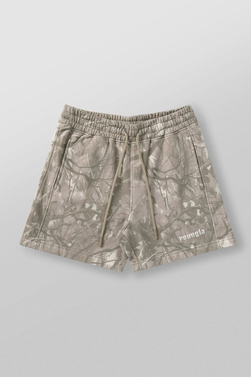 Youngla American Style Dead Leaf Style Shorts Men'S Casual Camouflage Summer Vintage Letter Loose Fitness Sports Beach Pants - Image 1