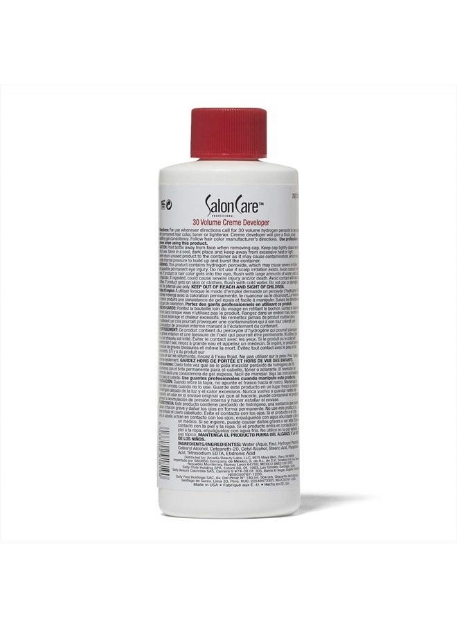 Salon Care 30 Volume Creme Developer 4 oz  - Image 3