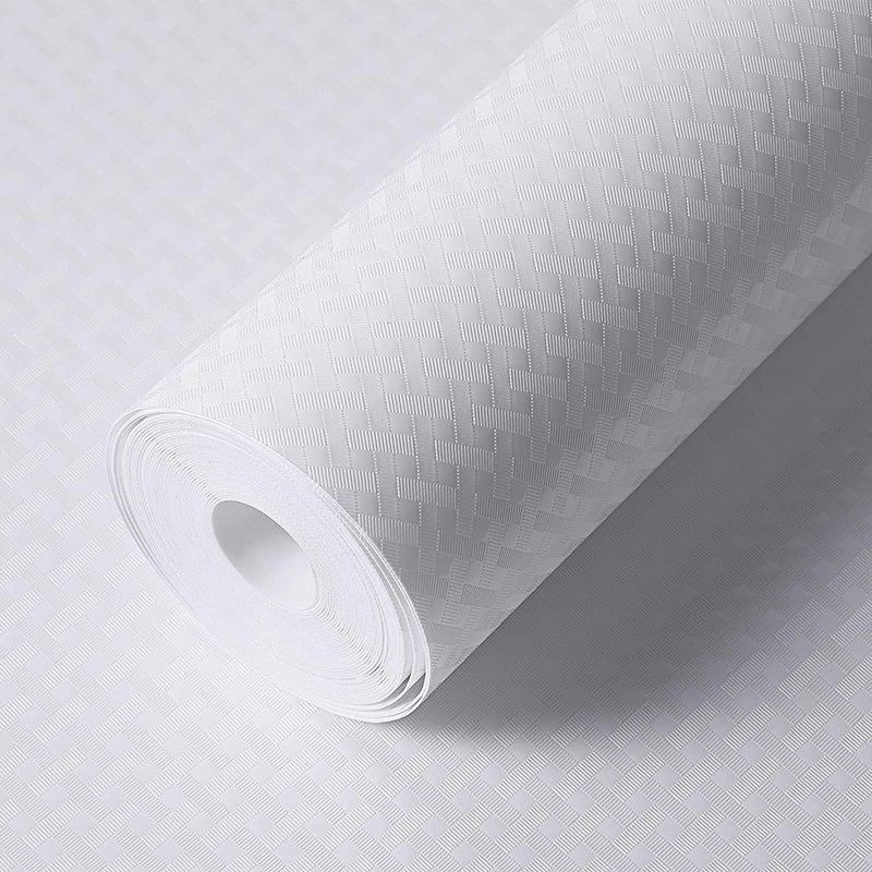 KayJen Food Grade EVA Anti Slip Washable MatSheet for Fridge, Kitchen, Drawer, Shelf Liner, Table (White Crossed Stripe, 45 cm X 3meter) - Image 5
