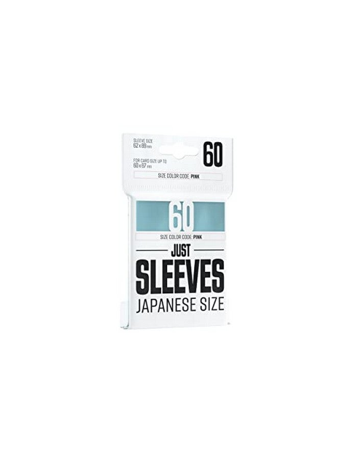 Gamegenic Just Sleeves ; Pack Of 50 Japanese Size Card Sleeves For Board Game And Card Games ; 62 Mm By 89 Mm Card Sleeves ; Professional Protection For Tcg And Lcgs ; Clear Color ; Made By Gamegenic - Image 1
