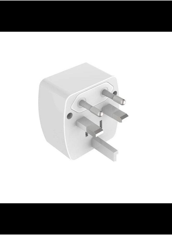 Generic 2 PIN USA NEMA 1-15P Plug to UK/US2 PIN USA NEMA 1-15P Plug to UK/US/EU/AUS Socket Travel Conversion Plugs,US Plug to Variety of National Socket，Europe to US Plug Adapter，(White)  - Image 2