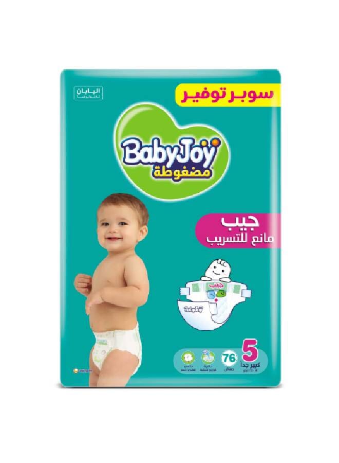BabyJoy 76- Piece Baby Diaper- Size 5 - Image 1