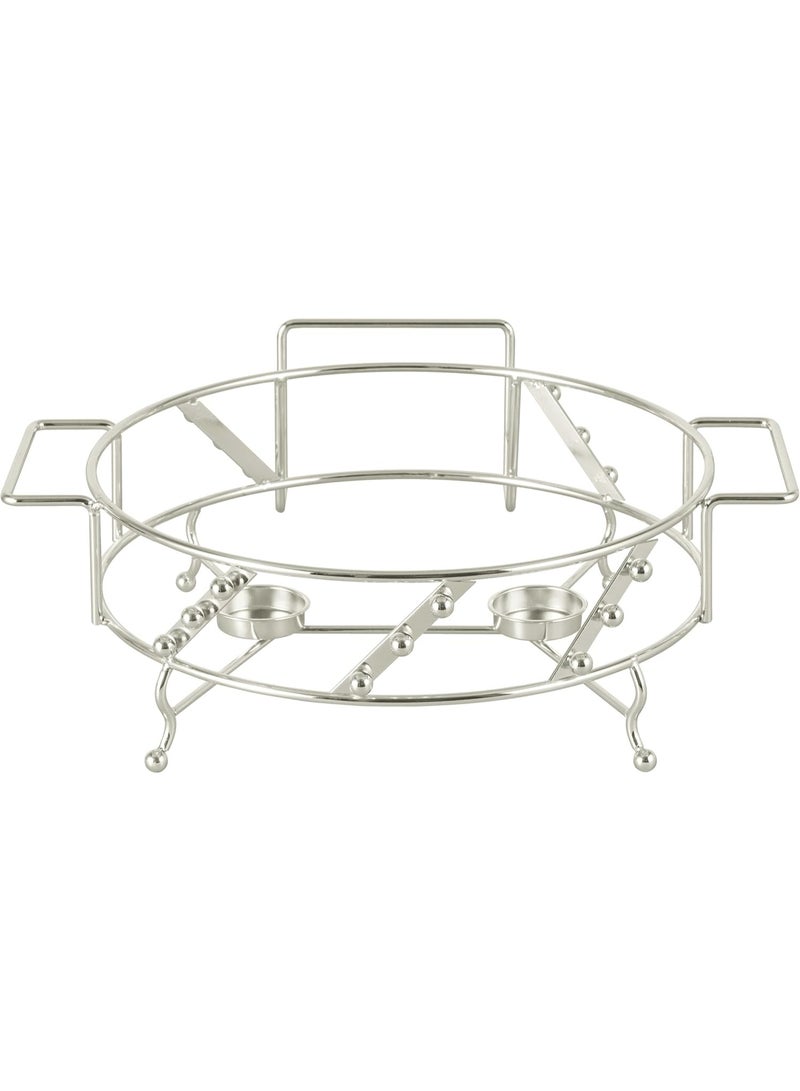 أوركيد طاجن مستطيل من البورسلين مزين بزهرة الأوركيد مع حامل شموع صغيرة، طاجن طاولة طعام، طبق تقديم طعام سيراميكي مع غطاء، طبق طاجن بوفيه يحافظ على الحرارة (أبيض، دائري 12 بوصة) - Image 2