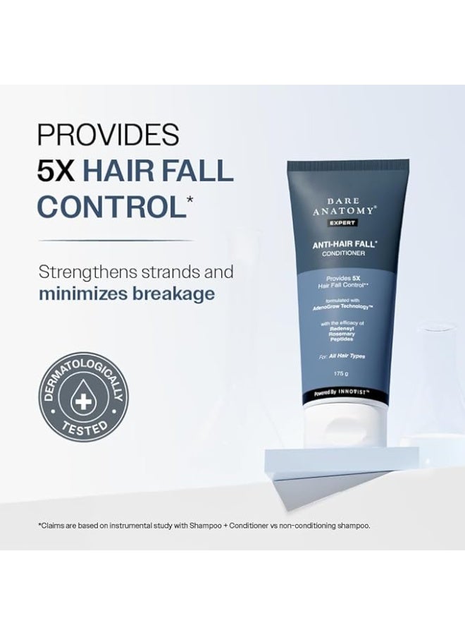 BARE ANATOMY Anti-Hair Fall Conditioner with Redensyl, Rosemary & Peptides | Reduces Hair Thinning, Breakage & Frizz | Strengthens Hair, Adds Shine | For All Hair Types 175gm - Image 2