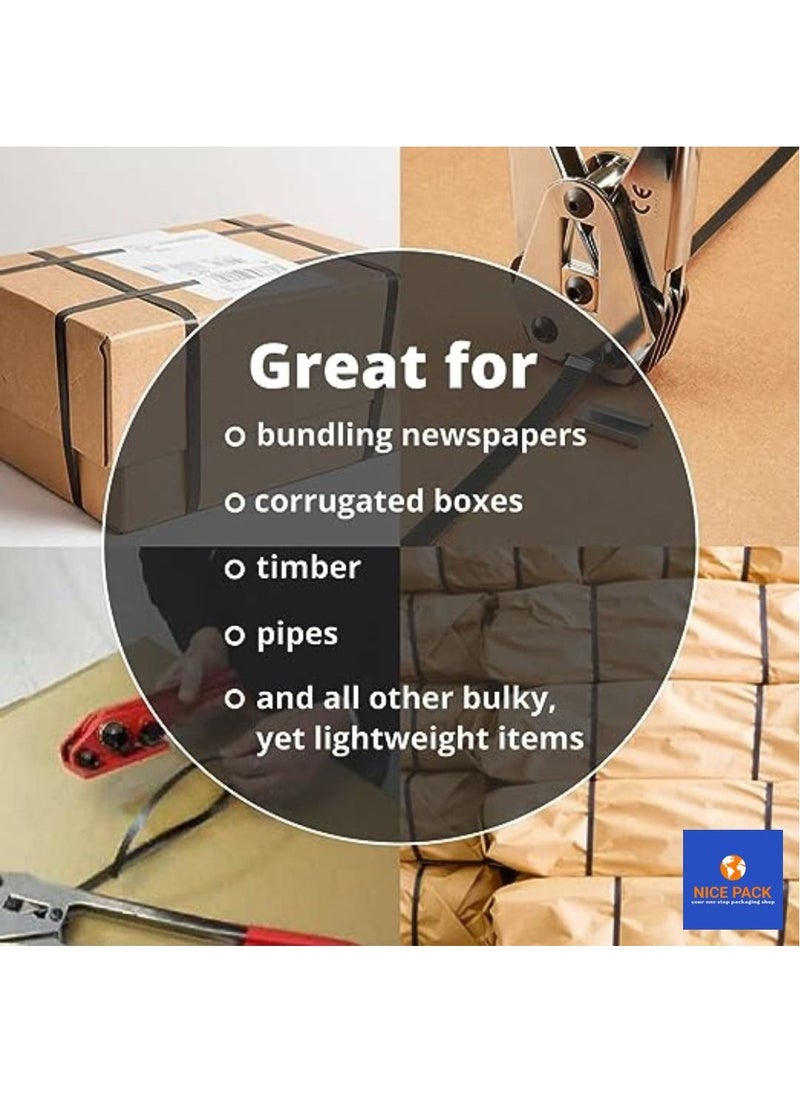 Nice Pack - Polypropylene Strapping 9mm x 10kg Heavy Duty Semi-Automatic Machine Grade PP Strapping Roll - Image 1