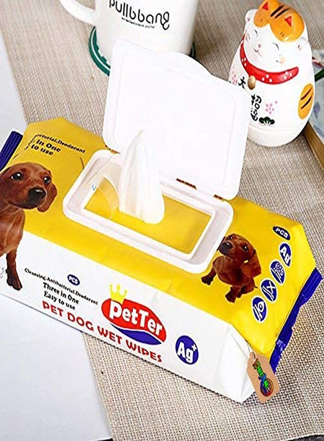 DreamAuro Portable Hygienic Multipurpose 20 Pet Wipes for Cleaning Paws, Face, Eyes, Ears and Stain Remover for Dog/Puppy/Cat/Kitten - Image 4