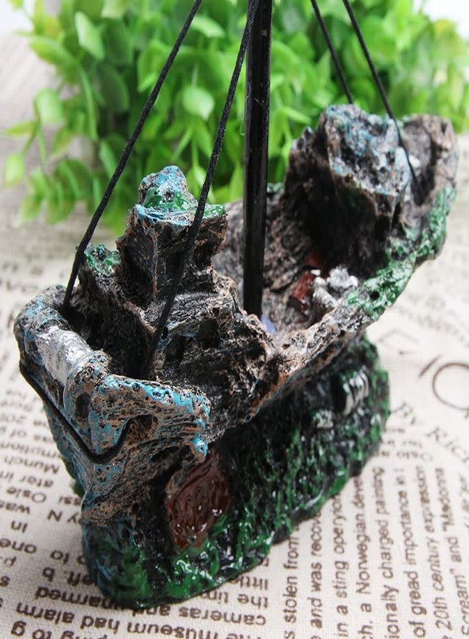 Ximimark 1 pcs Fish Tank Landscaping, Pirate Ship Wreckage, Aquarium Decorations and Ornaments - Image 4