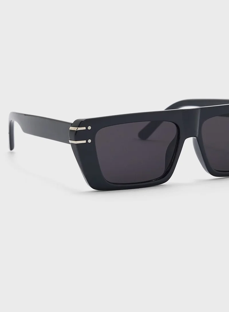 جينجر Rectangular Sunglasses