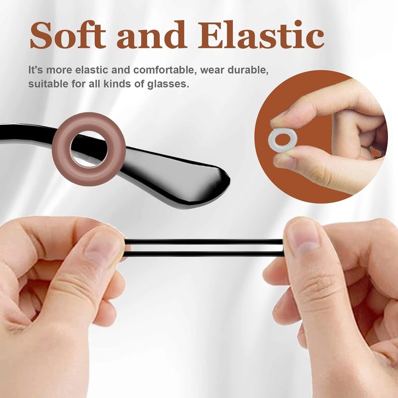 SMARTTOP Glasses Ear Grips -20 Pairs eye glasses ear grippers Anti-slip Holder, eyeglasses ear hook Sleeve Retainer for Sports Sunglasses Reading Glass - Image 4
