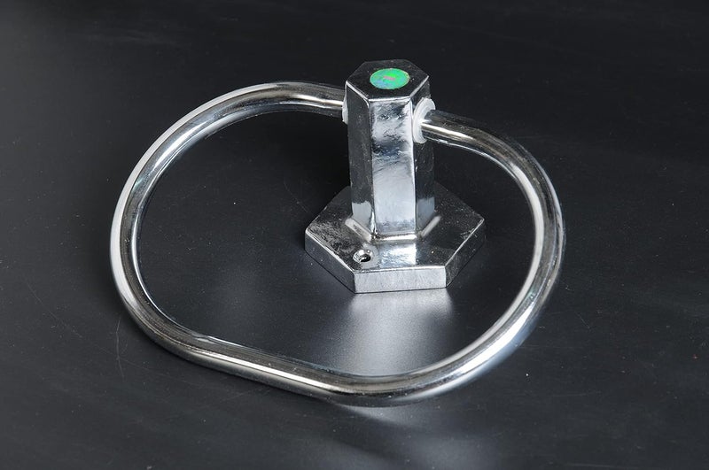 Stainless Steel Bathroom Towel Napkin Ring Rod Chrome Finished Towel Ring Oval  - Image 4