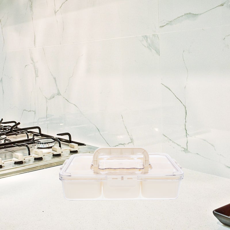 Seasoning Box Keeper 9-slot Fridge Organizer Portable Containers Reusable Fridge Tray - Image 4