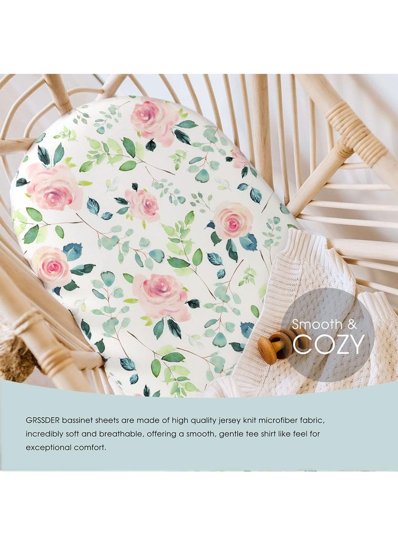 Y&D 2 Piece Baby's Printed Cradle Stretch Removable Bed Cover  - Image 2