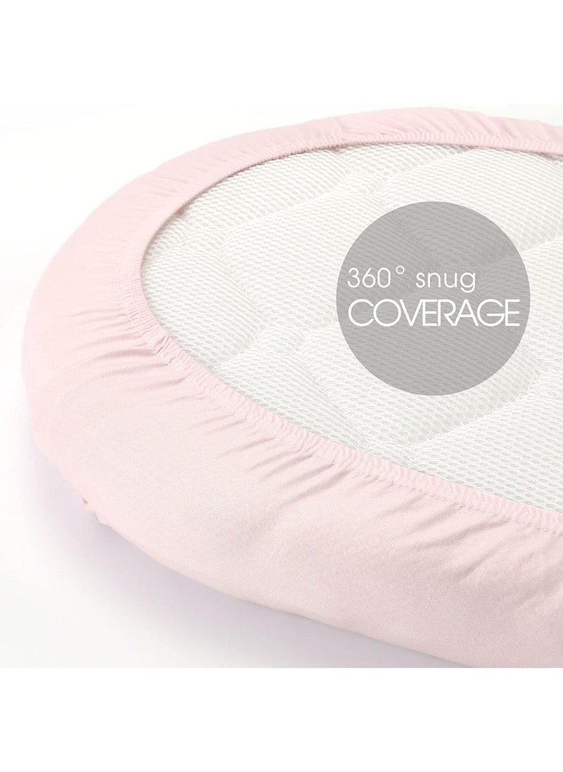 Y&D 2 Piece Baby's Printed Cradle Stretch Removable Bed Cover  - Image 5