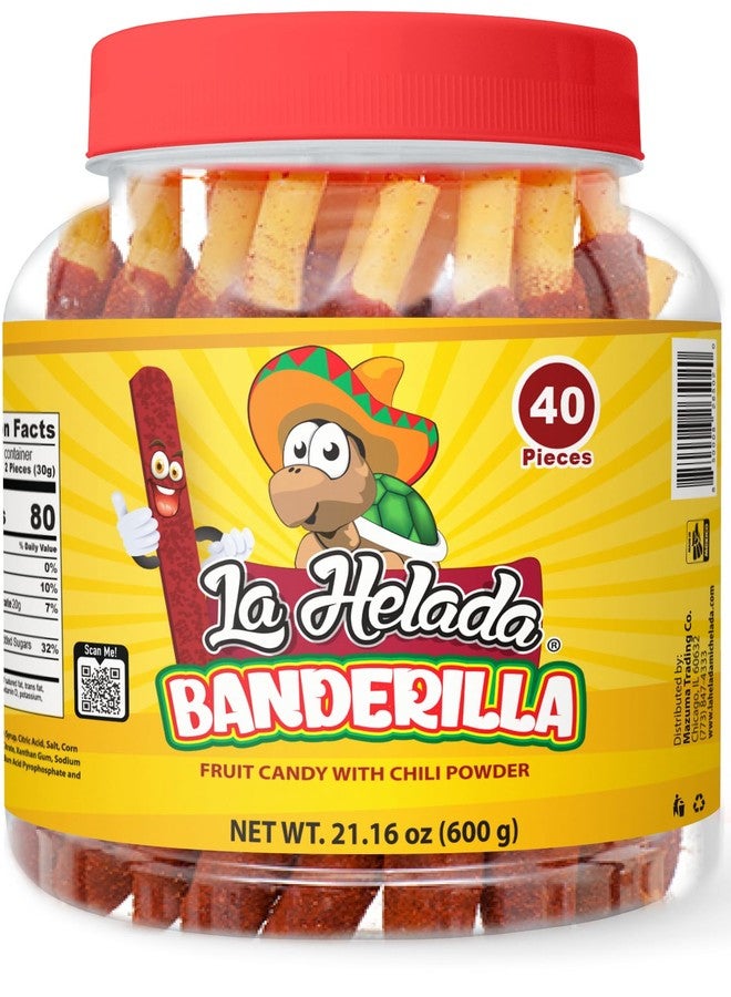 La Helada Micheladas لا هيلادا ميشيلاداس باندريلا تاماريندو/تمر هندي حلوى سترو، 40 قطعة - Image 1