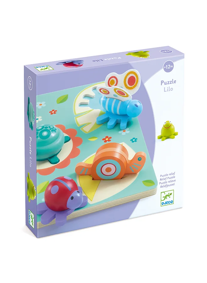 دجيكو Djeco Lilo Wooden Puzzle 5-Pieces