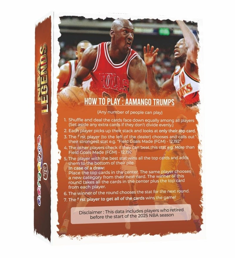 Aamango Educational & Entertainment Trump Cards (NBA Legends) - Image 4