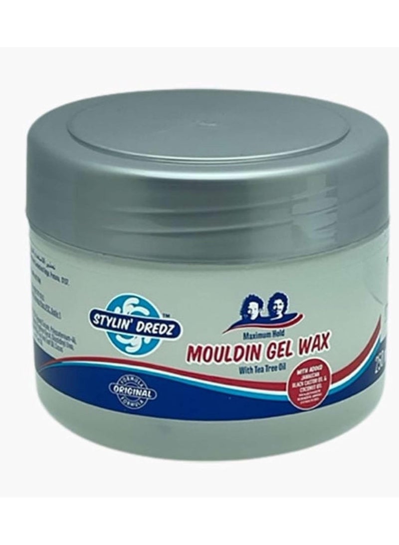 Stylin Dreads Molding Strong Gel Wax with Tea Tree Oil for Hair Care 250ml