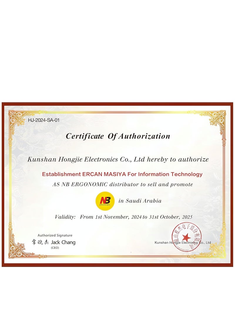 NB ERGONOMIC Monitor Desk Mount Long Arm for Monitors Within 4.4 to 19.8lbs Ultra Wide Full Motion Swivel Height Adjustable Monitor Stand H100 - Image 5