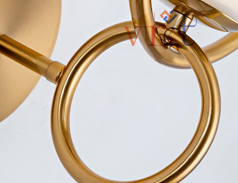 VRCT Wall Lantern Modern Glass Ball Wall Lamp Gold Indoor Lighting Fixtures Globe Brass Wall Lights for Restaurant Living Room Mirror Headlights Bedside - Image 5