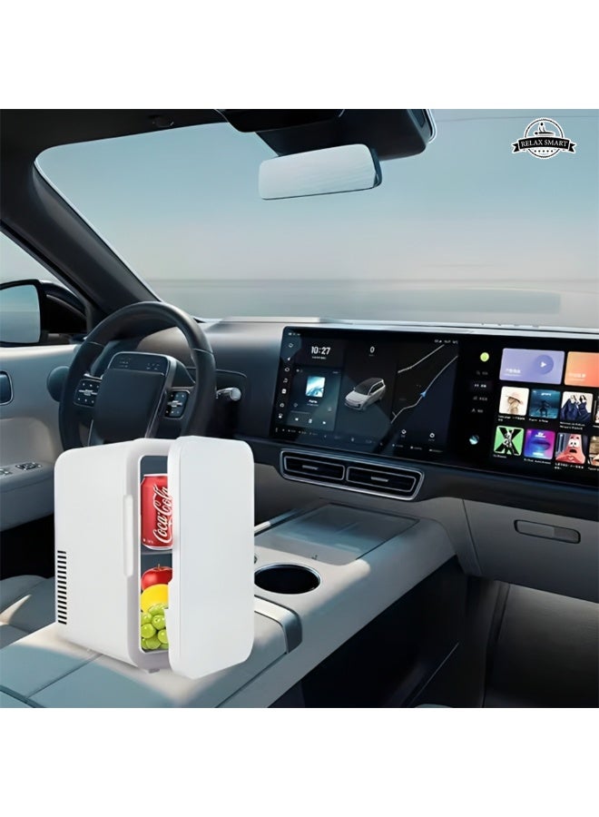 Relax Smart Compact & Portable Mini Refrigerator – 8L Personal Cooler and Warmer, Low-Noise Fridge for Skincare, Cosmetics, Drinks, Snacks, Car, Office & Travel - Image 5