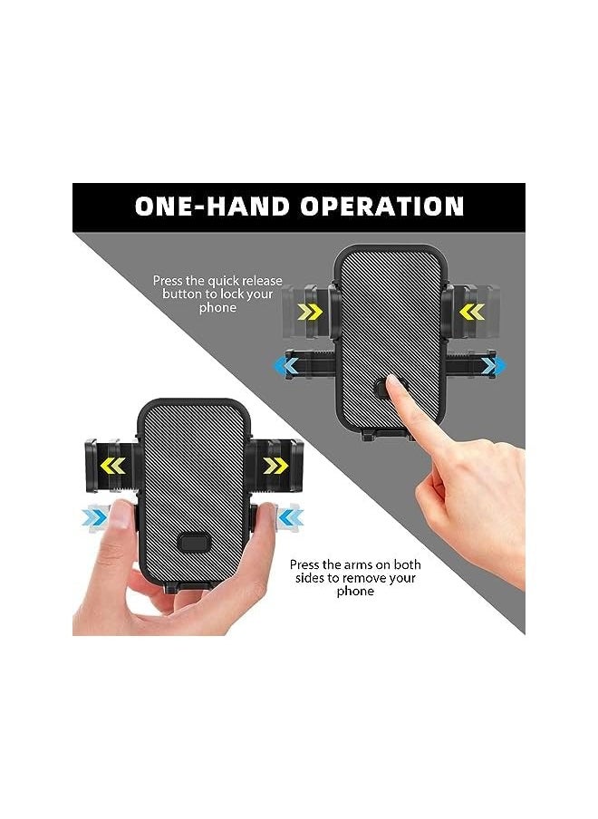 erorex Car Phone Holder Dashboard Adjustable Car Mobile Stand Windshield Car Cradle Suction Compatible For iPhone 13 Pro,13 Pro Max,13 mini | Car Phone Holder | Phone Holder Car - Black  - Image 3