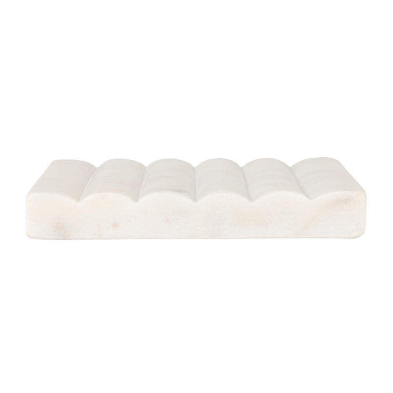 Creative Co-op Contemporary Carved Marble Soap Dish for Bathrooms - Image 4
