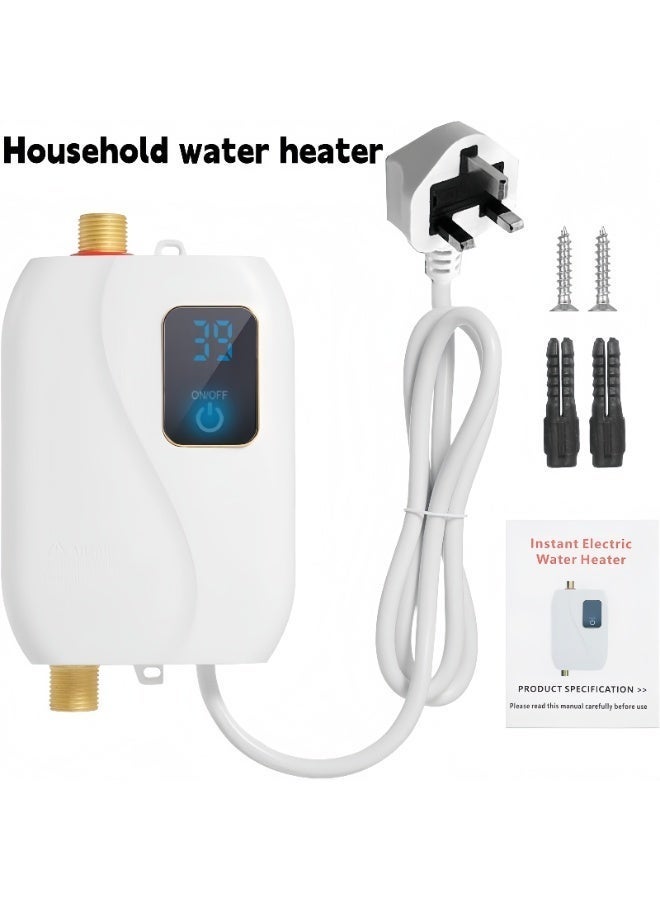 SHENGHUI Instant Water Heater 220V 3000W Mini Electric Tankless Hot Water Heater Bathroom Kitchen Washing with LCD Display for Shower Bathroom Kitchen Washing Household water heater - Image 1