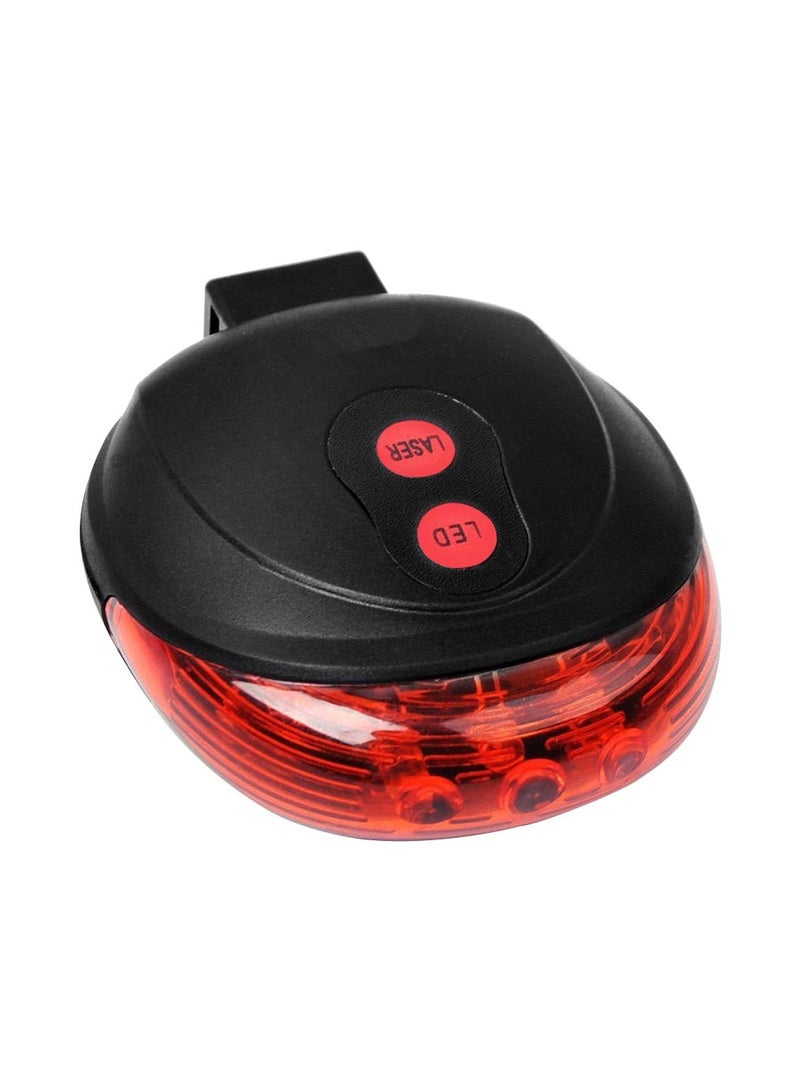5 LED 2 Laser Beam Mountain Bicycle Bike Rear Tail Warning Light,Bicycle LED  Beam Tail Warning Light,Bicycle Light - Image 2