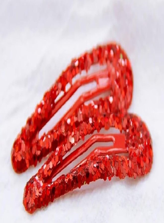 AKADO Glitter Tic Tac Clips Designer Shiny Tic-Tac Hair Pins Glossy Metal Pins Hair Clip Pins Tik-Tak Clip Pin For Women Stylish Hair Accessories, Hair Styling Tool Tik Tak Clips [ pack of ] 12 pc - Image 2