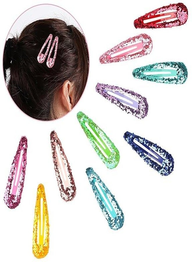 AKADO Glitter Tic Tac Clips Designer Shiny Tic-Tac Hair Pins Glossy Metal Pins Hair Clip Pins Tik-Tak Clip Pin For Women Stylish Hair Accessories, Hair Styling Tool Tik Tak Clips [ pack of ] 12 pc - Image 4