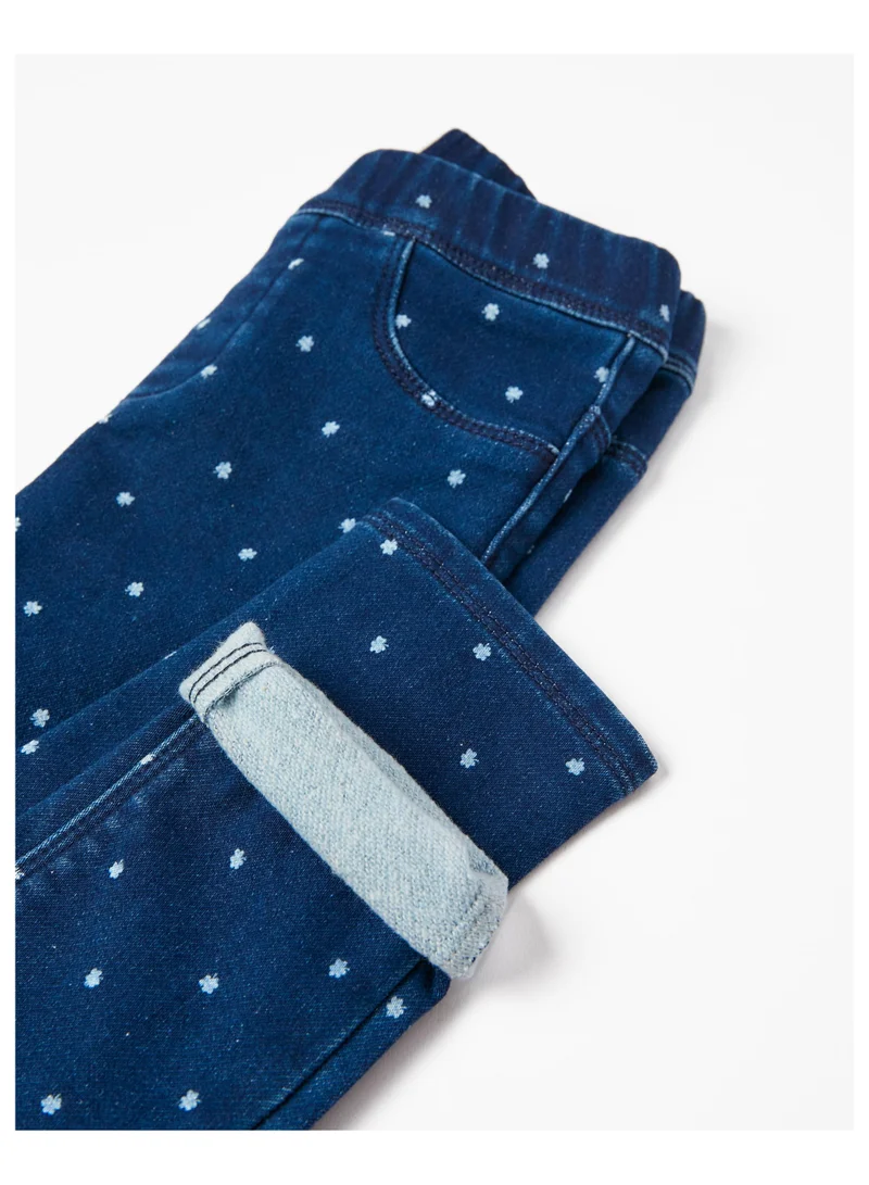 Zippy Zippy Brushed Cotton Jeggings For Girls Clover Dark Blue