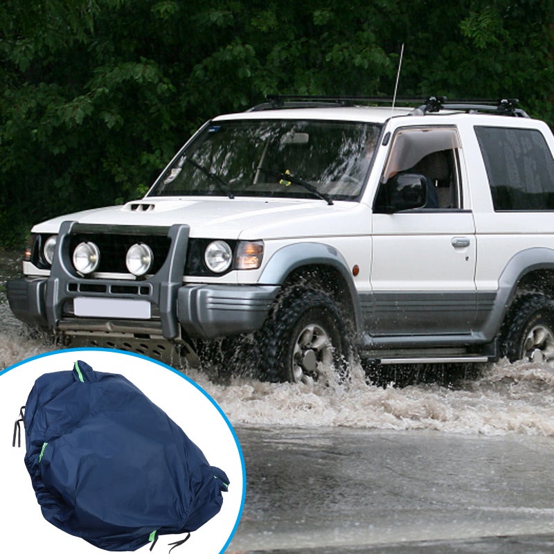 Car Cover Outdoor Protective Cover Weather Resistant Full Car Cover Car Shade Size XXXL - Image 2