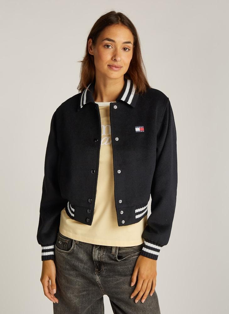 TOMMY JEANS Striped Knitted Jacket  - Image 1