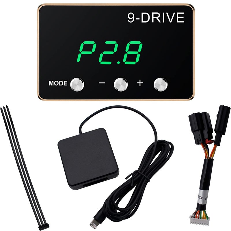 HPEVA Throttle Response Controller,9 Drive Throttle Controller,Intelligent Electronic Racing Pedal Accelerator for JEEP JK Dodge RAM 1500 - Image 1