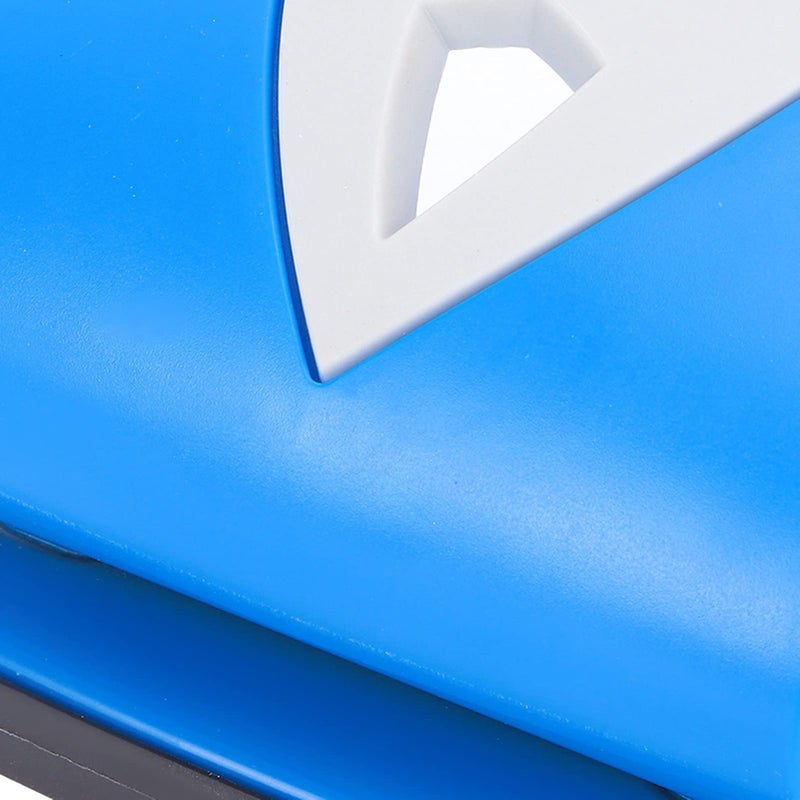 Compact Blue Adjustable Hole Punch With Ruler For Stationery Binding Durable ABS Plastic - Image 4