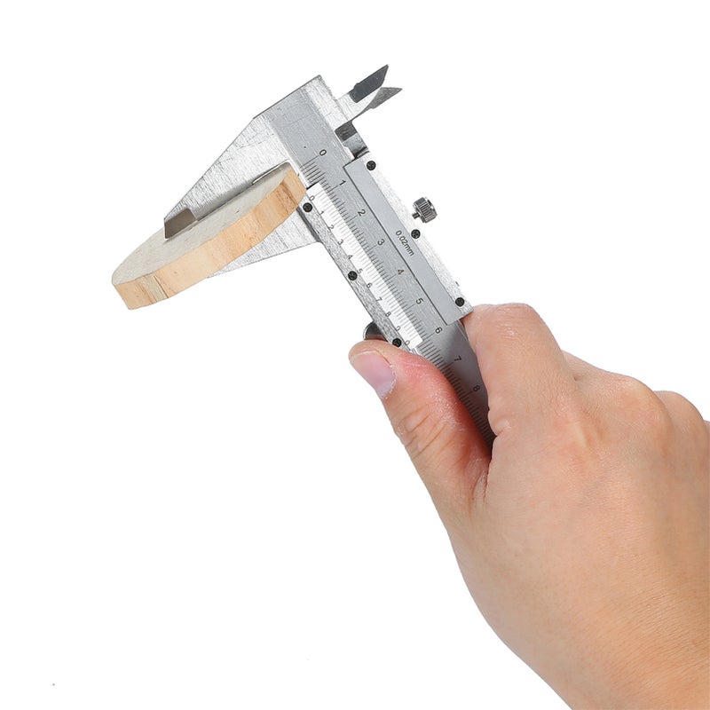 Vernier Caliper: 150mm/0-6" Silver Hardened Stainless Steel - Superior Durability Reliable 0.02mm/0.001" Resolution - Sliding Gauge for Jewelry School Antique Measurement - Image 2