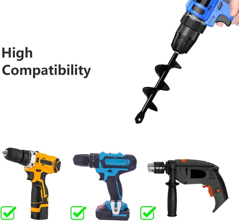HUAPPNIO Garden Tools Bulb Planter Auger Drill Bit for Planting 1.57x8.66 Inches - Image 4