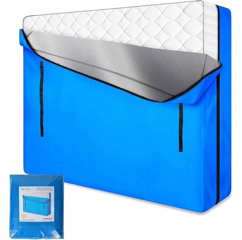 MorTime MorTime Mattress Bags for Moving and Storage Zippered Mattress Storage Bag with 8 Strong Carrying Handles Reusable Mattress Protector Cover Moving Supplies Cali King 