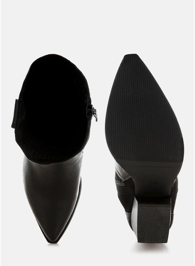 London Rag  London Rag Women's Woven Cowboy Boots in Black for Women | Best Price UAE