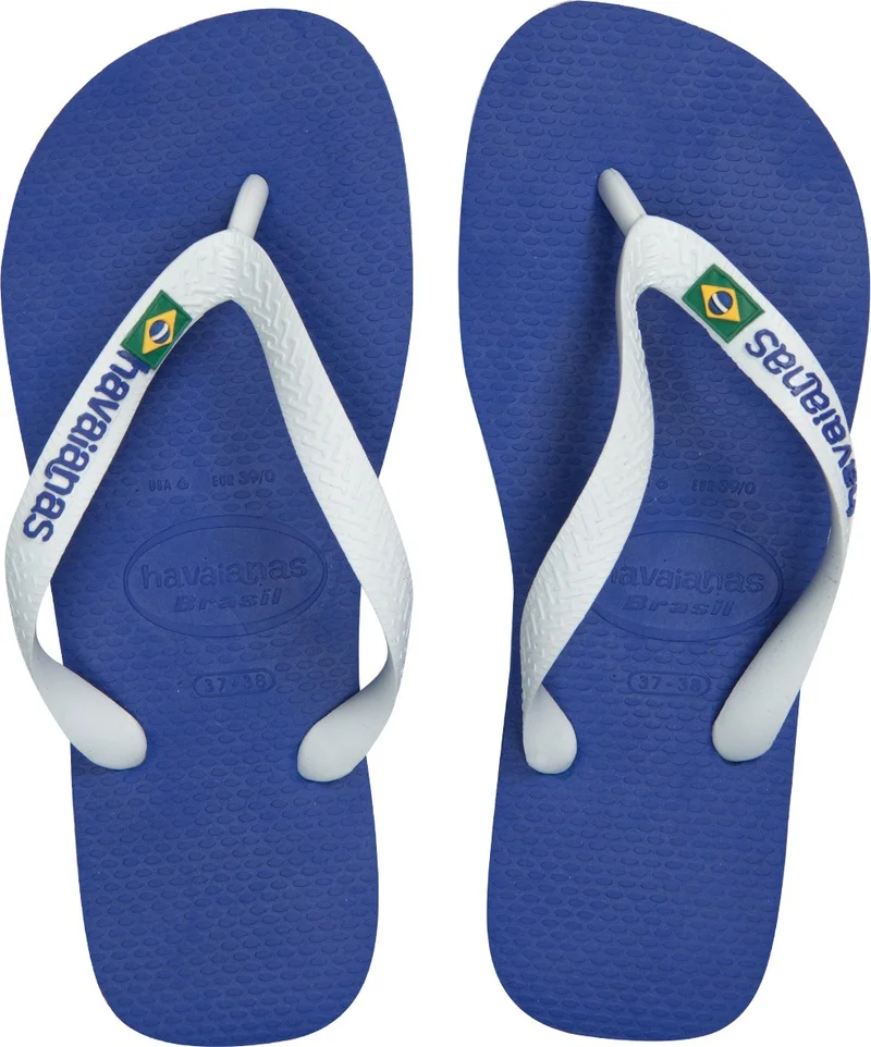 هافاياناس Havanias Brasil Logo Marine Blue Blue Men's Slippers 4110850-2711