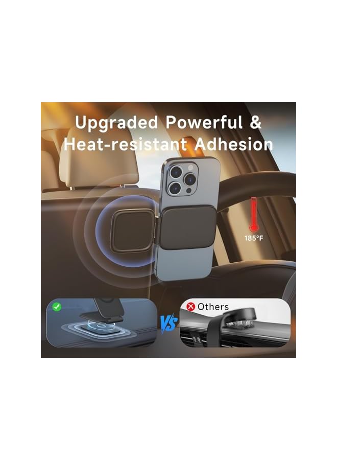 S-TOP Magnetic Phone Holder for Car, MagSafe Car Mount with Dual Side Strong Magnets,Ultrathin Adjustable Cell Phone Holder, Car Accessories for Women Men, Fit for All Phone, Dashboard, Laptop - Image 2